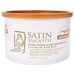 SATIN SMOOTH 14oz Luxury depilatory Waxes for Full Body & Face- Calendula Gold Hard Wax with Tea Tree, 1 Count, Callendula Gold Hard Wax W/Tea Tree Oil (814136)