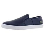 Lacoste Men's Tatalya Leather Slip On Casual Sneakers Shoes Navy Size 10