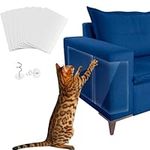 8Pcs Furniture Protectors from Cats HADEEONG 17x12 inch Couch Protector Pet Scratch Deterrent Pads Anti Cat Scratch Guards with Pins for Protect Couch Sofa Bed Door