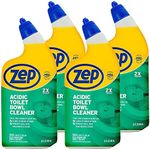 Zep Acidic Toilet Bowl Cleaner - 32 Ounce (Case of 4) - ZUATBC324 - Experience the Ultimate Cleaning Power with Our 2x Thicker Clinging Formula, Designed to Deliver a Professional-Quality Clean