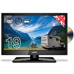 Cello ZSF0291 12 volt 19" inch LED TV Built in DVD Freeview HD with Satellite Receiver DVB-S2 with HDMI and USB for recording from Live TV, Made In The UK