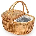ZORMY Picnic Basket with Insulated 