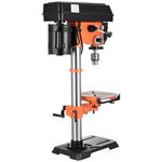 Uargd 12-inch Benchtop Drill Press, 5 Amp 120V, Adjustable Speed Cast Iron Bench Drill, 12-inch Swing Range, 0-45° Tilting Worktable with Laser Guide, Tabletop Drilling Tool for Wood and Metal