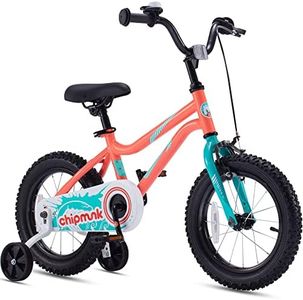 Royalbaby Summer Toddler Bike,14 Inch Kids Bike for Age 3-5 Years Children Bicycle with Training Wheels, Dual Brake Boys and Girls Bike,Red