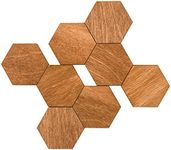 Fridge Magnets Office Magnets, Hexagon Fridge Magnets, Natural and eco-Friendly Wooden Magnets. Brown Large Size