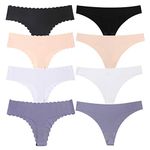 Women's Underwear Seamless Thong Panties G-Strings & Thongs T-Back Seamless Stretch Underwear for Women