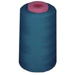 LA Linen Cone Serger Thread, Dark TealAX676, 6000 yd,10.16 x 6 x 6 cm