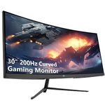 Z-Edge 30 Inch Ultrawide Curved Gaming Monitor 200Hz 1ms MPRT 21:9 VA Panel 2560x1080 R1500 Curved Screen, FreeSync, HDMI & DisplayPort, with RGB Light