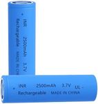 Yuntunele Replacement Battery 18650 Rechargeable Battery 3.7 Volt Genuine18650 Battery High Capacity Flashlight Battery for Headlamps, Doorbells.Blue