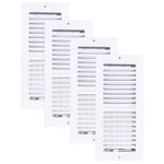 Sierra Grates 4" x 10" 2 Way Design Wall & Ceiling Register in Galcier White Finish Case of 4 | Vent Covers for Sidewall and Ceiling | Wall Air Vent Covers | Wall Register 4” x 10”