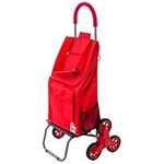 Trolley Dolly Stair Climber, Red Foldable Cart Condo Apartment