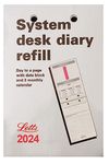 Letts System Desk diary refill 2024