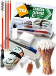 Shotgun Cleaning Kit 12 Gauge - Professional Gun Cleaning Kit with 36-inch Steel Shotgun Cleaning Rod - Gun Cleaning Supplies Incl. Bronze Brush, Spring Brush, Mop, Gun Cleaning Patches, and Swabs