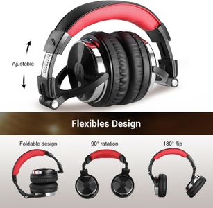 OneOdio Wired Over Ear Headphones – Red