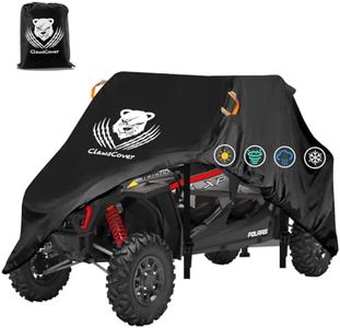 ClawsCover UTV Covers Waterproof Outdoor All Weather 159 Inch XXL 4-6 Seater Heavy Duty 420D Oxford Cloth Side by Side UTV Cover Accessories for Polaris RZR Ranger Yamaha Can-Am Kawasaki Mahindra