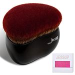 Jessup Foundation Brush Large Kabuki Makeup Brush for Face Body Blending Buffing Stippling Liquid Powder Cream Flawless with Gift Box, Black SF001