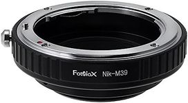 Fotodiox Lens Mount Adapter, Nikon F Lens to M39 (39mm x 1 Screw Mount) Cameras