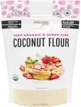 Wholesome Yum Premium Organic Coconut Flour For Baking & More (32 oz / 2 lb) - Low Carb, Gluten Free, Non GMO, Keto Friendly Flour Substitute