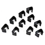 Outsunny Set of 10 Outdoor Furniture Clips, Rattan Furniture Connectors, Wicker Sectional Module Sofa Fasteners Clamps