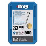 Kreg SML-F125-500 1-1/4-Inch #7 Fine Pocket Hole Screws with Washer-Head, 500-Pack