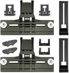 Upgraded W10350375 Dishwasher Top Rack Adjuster & W10195839 Rack Adjuster & W10195840 Arm Positioner & 10508950 Stop Clip & W10250160 Clip Lock, Replacement for Whirlpool Dishwasher Parts, 10 Pack