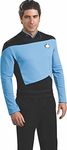 Rubies Costume Star Trek the Next Generation Deluxe Blue Shirt, Adult XL