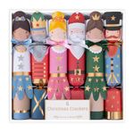 Harvey & Mason Pack Of 6 Nutcracker And Ballerina Christmas Crackers Recyclable Xmas Festive Design