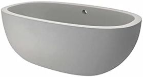 Native Trails NST6236-A Avalon Native Stone Freestanding Bathtub, 62", Ash