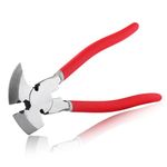 SPEEDWOX 9.5-Inch Fencing Pliers With Hammer Vise Grip Pliers Barb Wire Fence End Cutting Pliers Fence Staples Puller Fence Stretcher Tool Bolt Cutters Heavy Duty For Locks Safety Wire Twisting Pliers