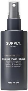 SUPPLY Healing Post Shave Spray for Men – Alcohol-Free Aftershave to Soothe Irritation, Hydrate Skin & Reduce Razor Burn – Sensitive Skin Friendly – Sandalwood & Cedar, 2 oz
