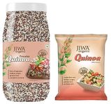 JIWA healthy by nature Organic Tricolor Quinoa, 1 Kg (Certified Organic & Gluten Free) & JIWA healthy by nature Organic Quinoa, 500 g, (Certified Organic & Gluten Free)