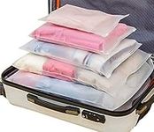 Packing Cubes 12pcs Travel Organizers Transparent Laundry Bag for Travel Journey Home Storage