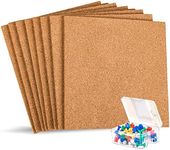 Whaline 8 Pack Square Cork Board Se