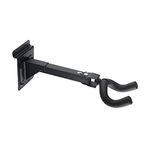 H-its Kabel Guitar Wall Mount, Metal Guitar Hanger, Black Guitar Holder Stand : Fits for many sizes of Guitars, Bass, Mandolin, Banjo