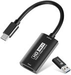 Guermok Video Capture Card, USB 3.0 HDMI to USBC Capture Card, 4K 1080P60FPS Capture Devices for Gaming Live Streaming Video Recorder, for Windows MacOS System PS4/5 Switch Xbox Steam OBS