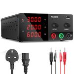 RUZIZAO Bench Power Supply Variable (0-30V,0-20A) High Power 600W DC Power Supply with Encoder Knob Adjustable Switching Power Supply High Precision Lab Power Supply Battery Charging Stable Output