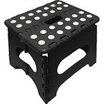 Folding Handy Step Stool - For Bathroom, Kitchen, Toilet, Office, Home Storage Collapsible Multi Use | One Step Fold Plastic Stool, Portable Footstool, Holds Upto 80kg