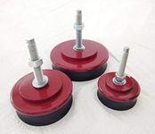 Aicon Anti Vibration Mountings Pads With M12 x 1.5 Bolt & Nut - 85mm Dia/Pack of 4 Pcs