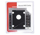 Khasala Brothers™ 9.5 mm Universal 2nd Bay SATA Hard Drive Caddy for CD DVD-ROM Drive Slot (for SSD and HDD)