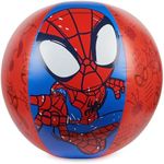 Swimways Marvel Spidey Giant Beach Ball, Kids Pool Toys, Beach Toys and Swimming Pool Accessories, Spiderman Toys for Kids Aged 5 & Up