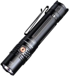 Fenix PD36R V2.0 Compact Size Flashlight - 396 Metres Beam Torch for EDC, Camping, Hiking - IP68 1700 Lumen Rechargeable Torch 5000mAh Battery - SFT40 LED Torch for Police, Patrol, Rescue - Black