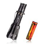 Tactical Flashlight With Black Bezels