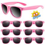 ASTARON Sunglasses Bulk, 6 Pack Sunglasses Party Favors for Summer Beach Pool Wedding Party, Great Gift for Pool, Birthday Party Supplies Goody Bag Favors (Pink)