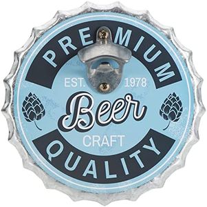 com-four® Ouvre-Bouteille pour Le Mur - Ouvre-Bouteille de bière - Ouvre-Bouteille Mural Design Vintage - Décapsuleur de Bouteille [la sélection varie] (métal - 01 pièces)