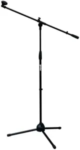 Gemini Sound MBST-01 Durable Foldable Collapsible Tripod Microphone Stand Universal Mic Mount and Height Adjustable with Extending Telescoping Boom Arm