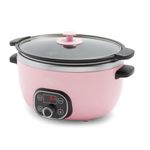 GreenLife - 6 Quart Ceramic Slow Cooker, PFAS Free, Programmable, Removable Healthy Nonstick for Family Meals, Stovetop Sealed, Keep Warm,