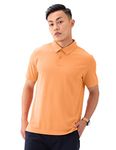 DAMENSCH Men's Regular Fit Cotton Half Sleeve 2 Button Polo T-Shirt |t Shirt for Men Polo, Mens Polo t Shirt, Polo t Shirts, Mens Polo t Shirts with Collar, t Shirts for Men Stylish-Easy Orange-M