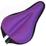 LuxoBike Gel Bike Seat Cover â€“ Extra Soft Gel Bicycle Seat â€“ Bike Saddle Cushion with Water&Dust Resistant Cover â€“ Great for Indoor and Outdoor Cycling Spin Class Exercise Bike and Stationary Cycle