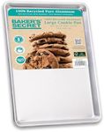 Baker's Secret 17" Pure Aluminum Cookie Sheet, 100% Recycled Aluminum, Baking Sheet Cookie Sheets for Baking, 0.8mm Extra Thick Baking Pan, Commercial Grade, The Natural Aluminum Collection