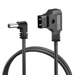 Alvin's Cables Power Tap D-Tap to 2.1 DC 12v Right Angle Cable for Blackmagic Design Video Assist, Atomos Shogun, SmallHD 702 Monitor 60cm|23.6in